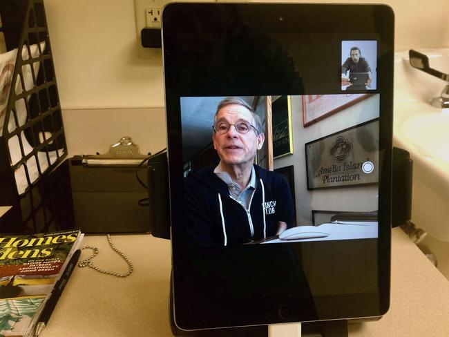 Seeing your doctor vie video confrencing or over the phone has become the new normal for GP and many other appointments. (AP Photo/John O'Connor)