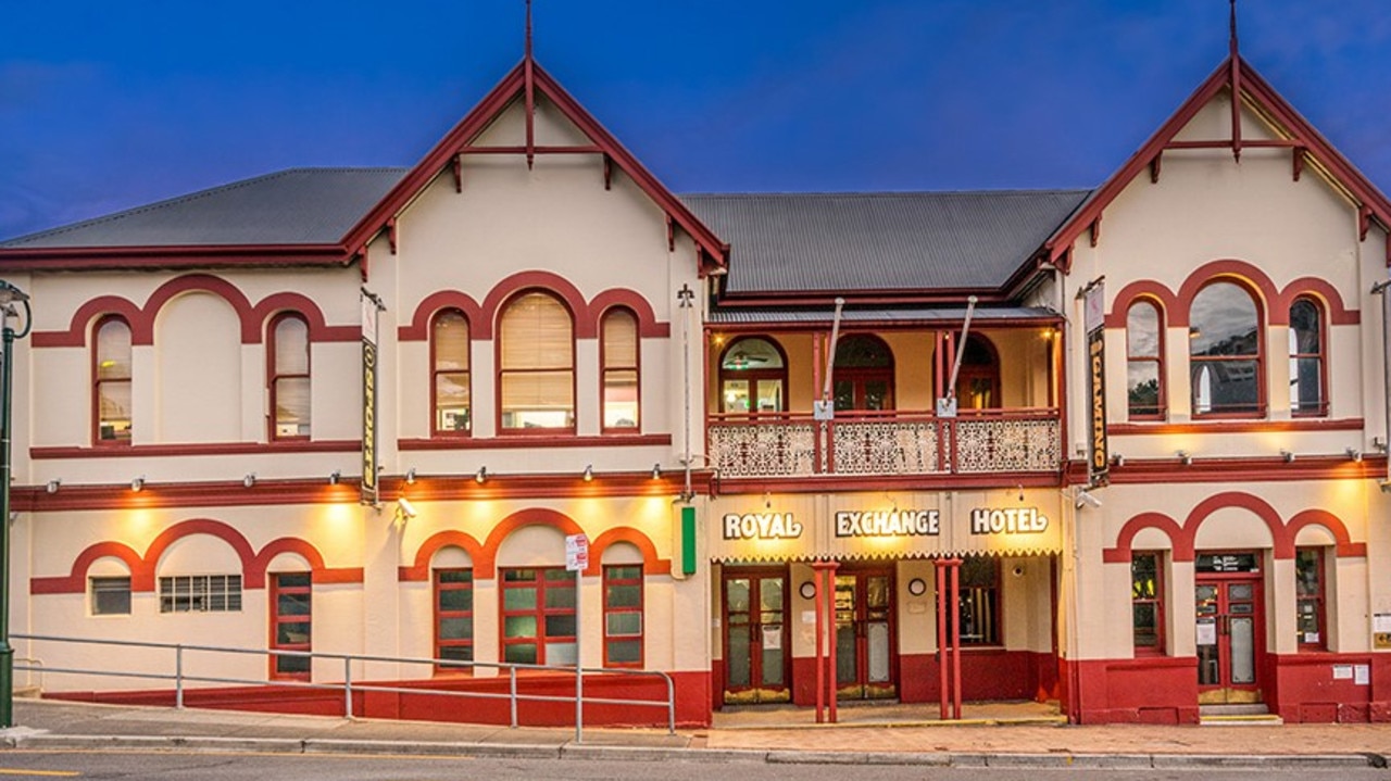 The historic Royal Exchange Hotel.