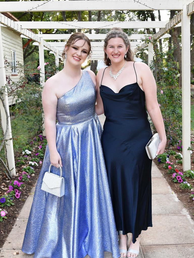 Kearstan Nugent and Savannah Hewett at Glennie School Formal. Picture: Patrick Woods.