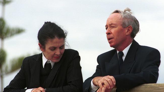 Peter Liddy and lawyer Marie Shaw.