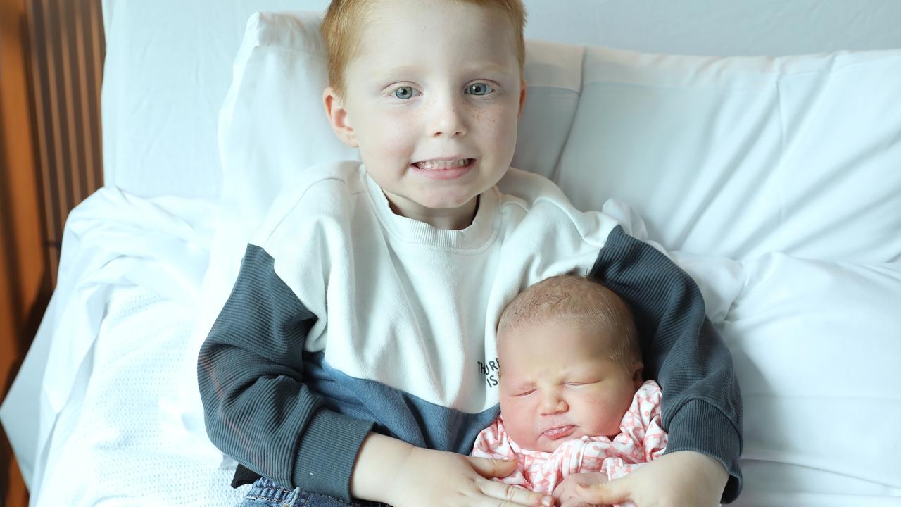 Baby: Rylee Monoghan, DOB: 29/4/25, weight: 3610g, parents: Cameron, Ashleigh and big brother Kade, from: Lara. Photo By Sugar Images