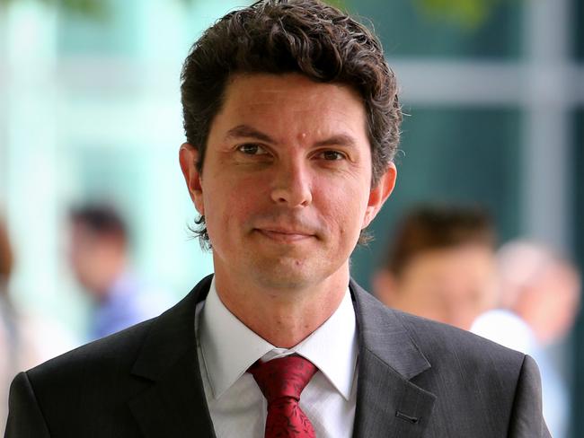 Green's communication spokesman Senator Scott Ludlum at a doorstop at Parliament House, Canberra today.