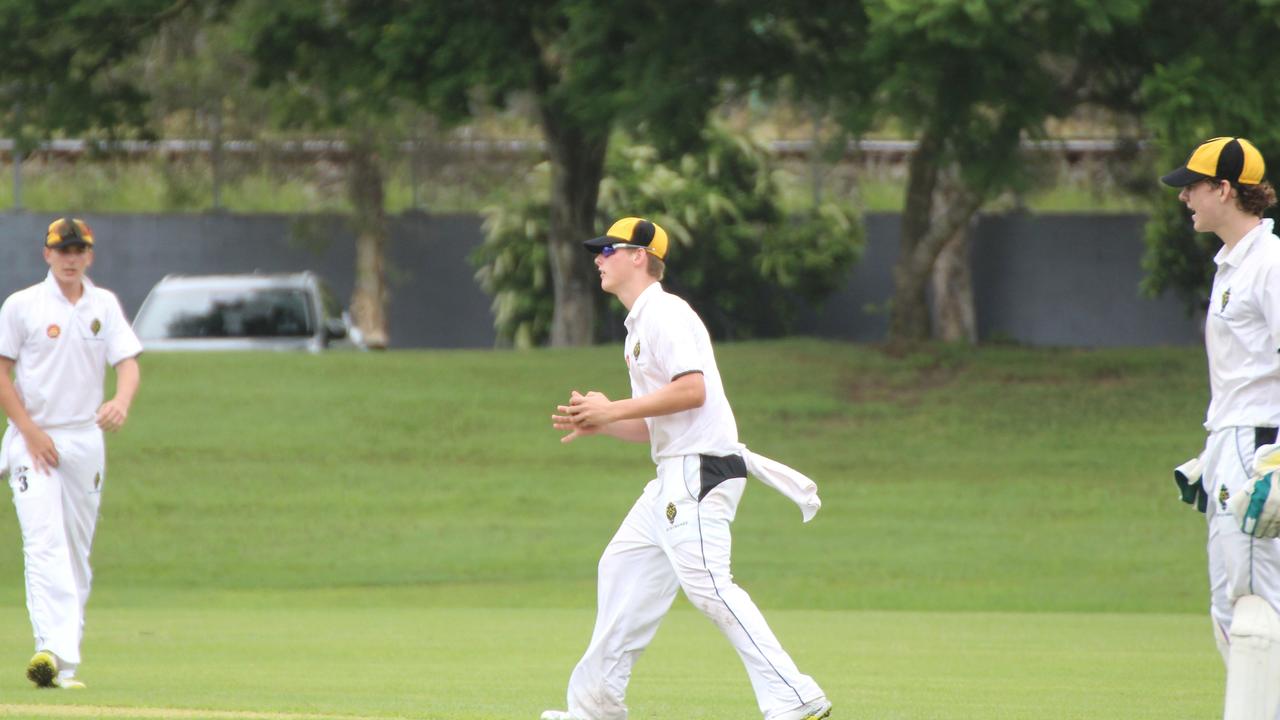 AIC First XI cricket between St Peters Lutheran College and St Laurence’s College. Saturday February 10,2024.