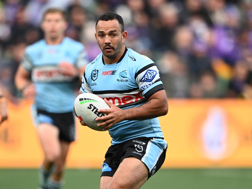 Cronulla playmaker Braydon Trindall. Picture: NRL Imagery