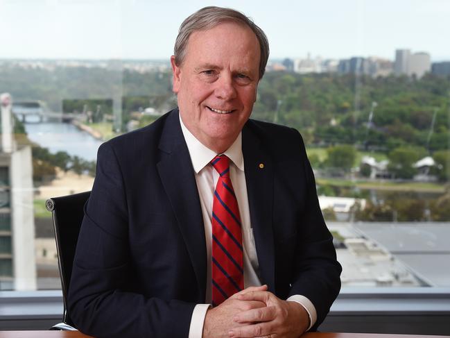 *Embargoed and to be published on January 1* Peter Costello in his office in Melbourne. National Archives will release the 20-year Cabinet papers. *Embargoed and to be published on January 1*. Picture: Josie Hayden