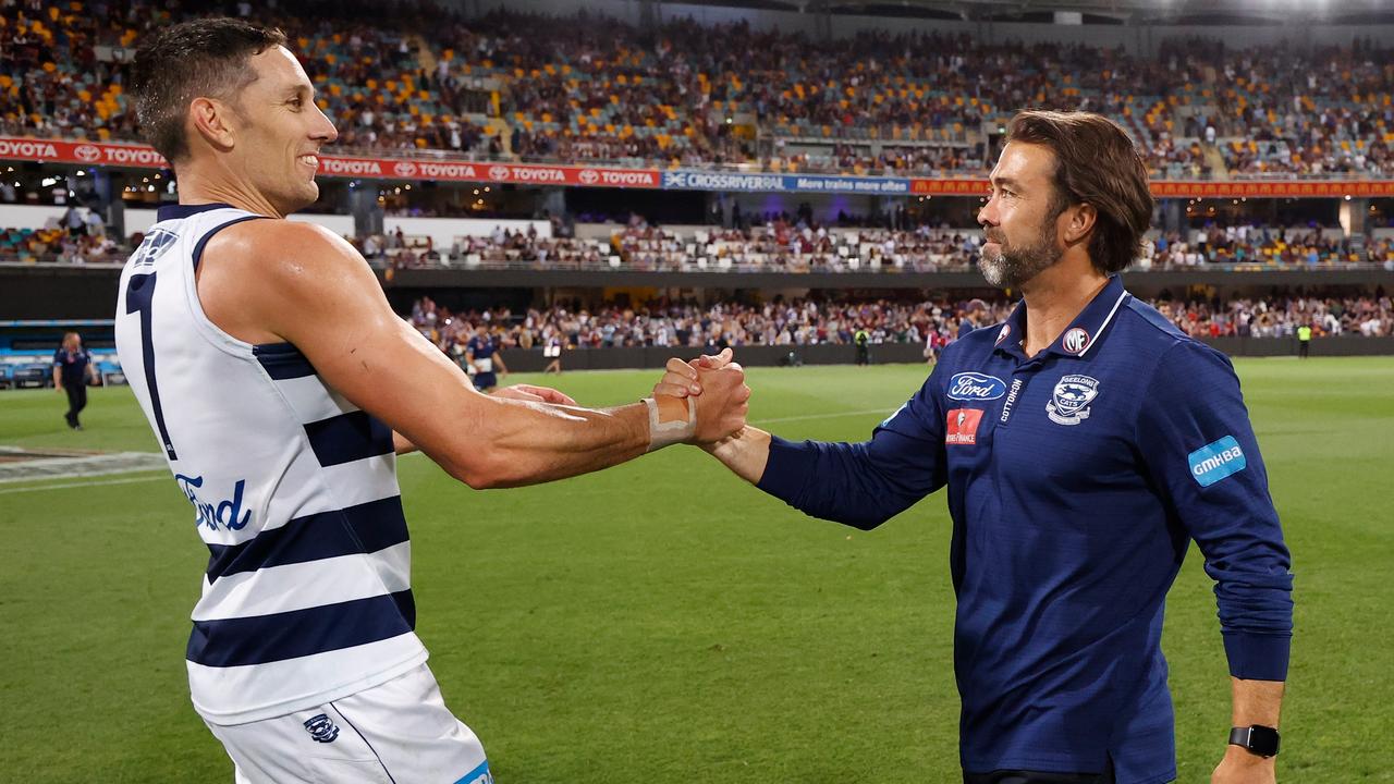 Harry Taylor is returning to Geelong. (Photo by Michael Willson/AFL Photos via Getty Images)