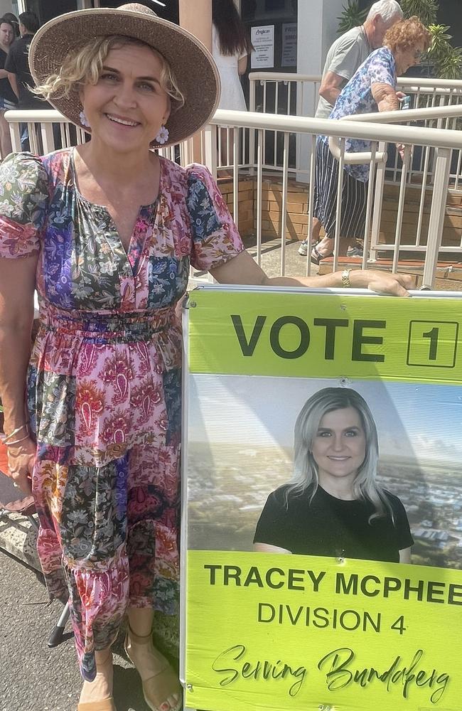 Division 4 incumbent councillor Tracey McPhee was looking forward to a sound sleep after the polls close at 6pm.