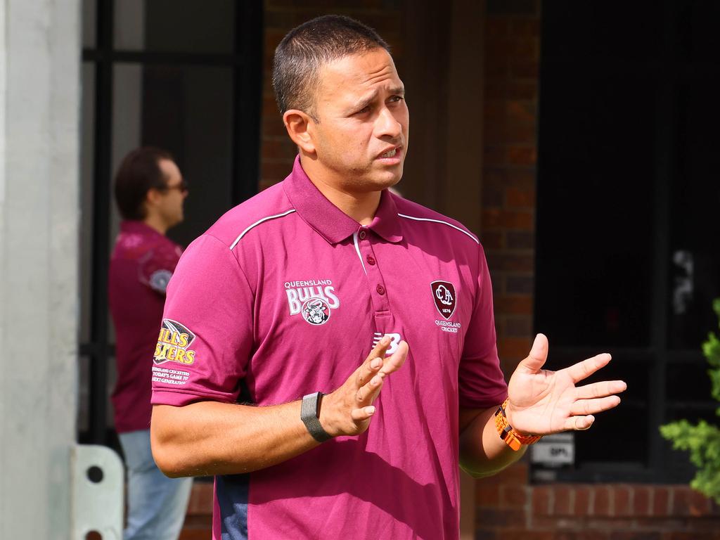 Queensland and Australian opener Usman Khawaja says politics is personal, but he is passionate about immigration. Picture: Tertius Pickard