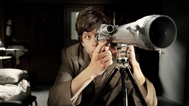 Jesse Eisenberg in a scene from The Double.