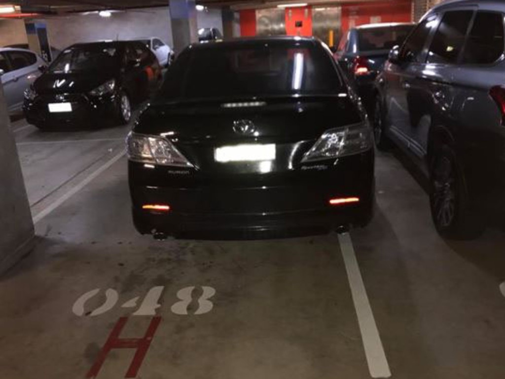 Bad parking in the Hilton car park, Gold Coast