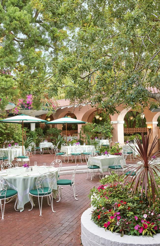 The Polo Lounge is the perfect location for a long brunch. Picture: Courtesy of The Beverly Hills Hotel