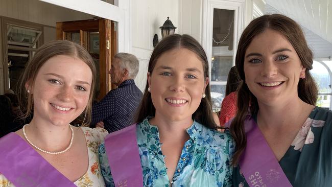 Gympie high tea for International Women's Day – Larney Steggle, Amy Wheeler, and Jorja McIntyre.