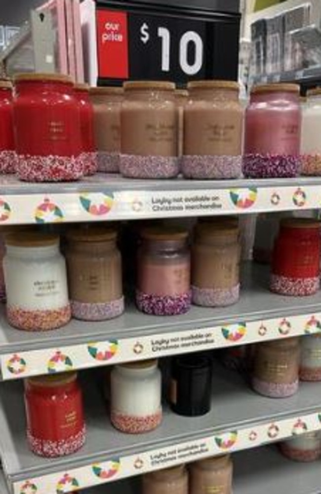 The Christmas Cookie candle sold out in 2022, and three more scents were introduced in 2023. Picture: Facebook