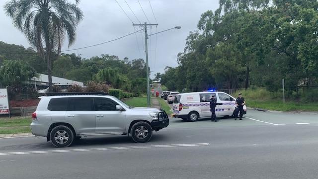 A SERT vehicle prepares to enter Guara Grove at Ormeau. Picture: Greg Stolz