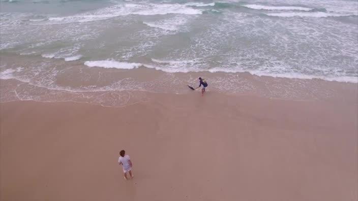 Drone fishing for tuna