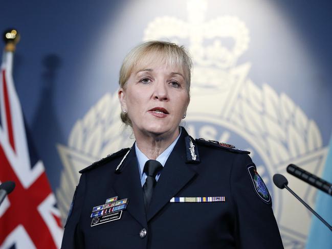 Queensland Police Commissioner Katarina Carroll pleaded with parents to speak to their children about the dangers of playing with fire. Picture: AAP Image/Josh Woning