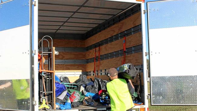 Hundreds of camping items including full tents have been donated to help rough sleepers in the Northern Rivers. Picture: Contributed