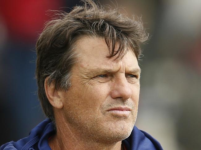 Melbourne Intraclub Practice Match at Casey Fields. Melbourne coach Paul Roos . Pic: Michael Klein