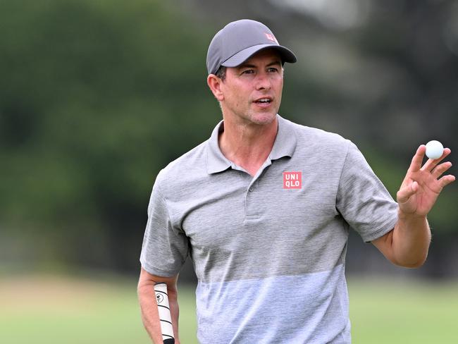 Adam Scott’s challenge has petered out. Picture: Bradley Kanaris/Getty Images.