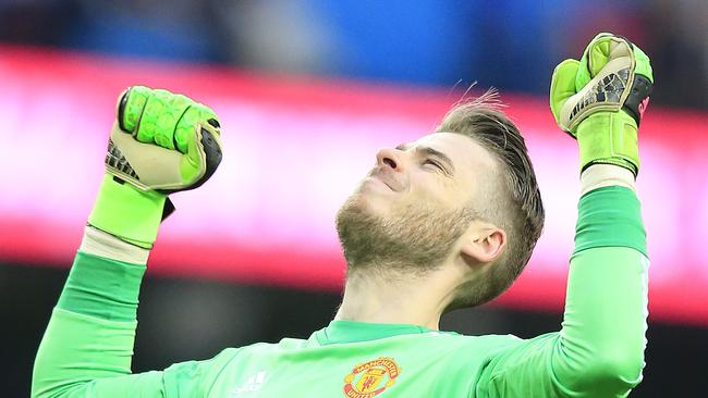 United’s goalkeeper David de Gea.