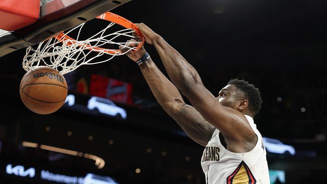 Zion Williamson and the New Orleans Pelicans are heading to Melbourne. Picture: Christian Petersen/Getty Images