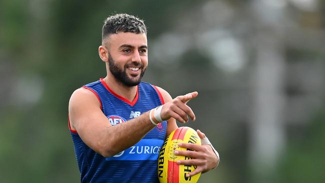 Melbourne defender Christian Salem is available to face Hawthorn on Saturday. Picture: Quinn Rooney / Getty Images