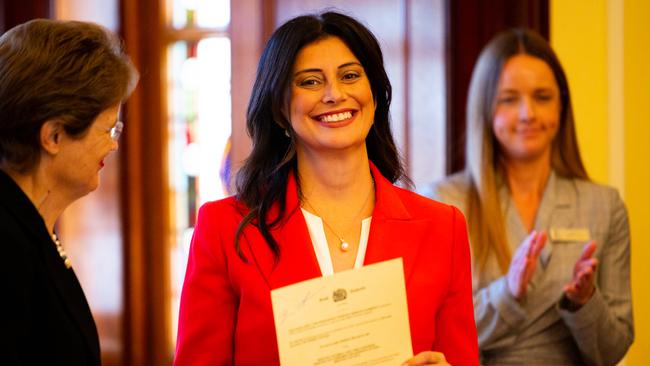 Consumer and Business Affairs Minister Andrea Michaels after being sworn in as minister. Picture: NCA NewsWire / Morgan Sette