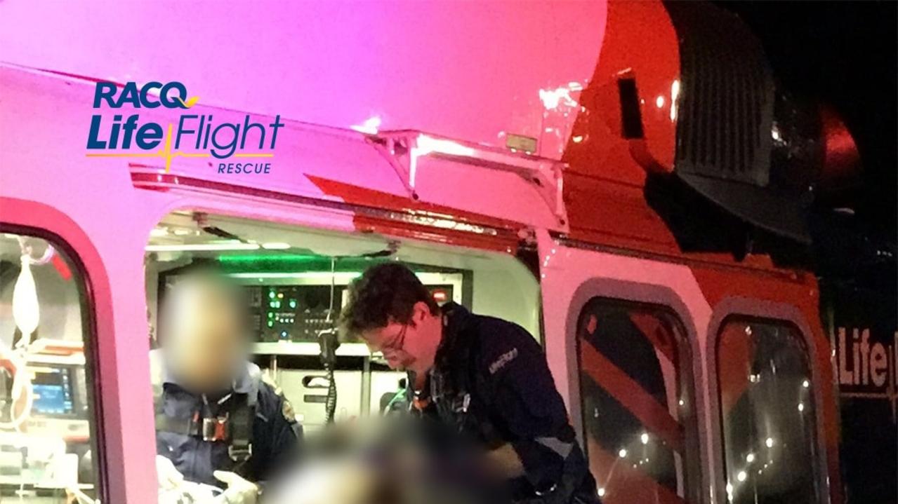 Boy flown to hospital from Goomeri with 'significant' burns caused by fire. Picture: LifeFlight