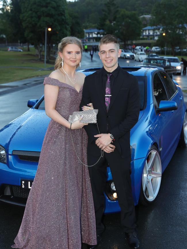 Pacific Pines High formal, at the school.Shelby Cooke & Cameron Pledge Picture Glenn Hampson