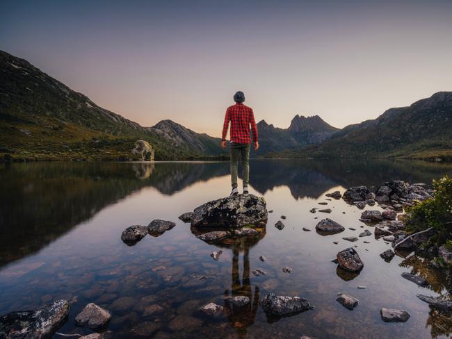 Cradle Mountain forms the northern end of the wild Cradle Mt - Lake St Clair National Park, itself a part of the Tasmanian Wilderness World Heritage Area. Picture: Tourism Tasmania/Jason Charles Hill