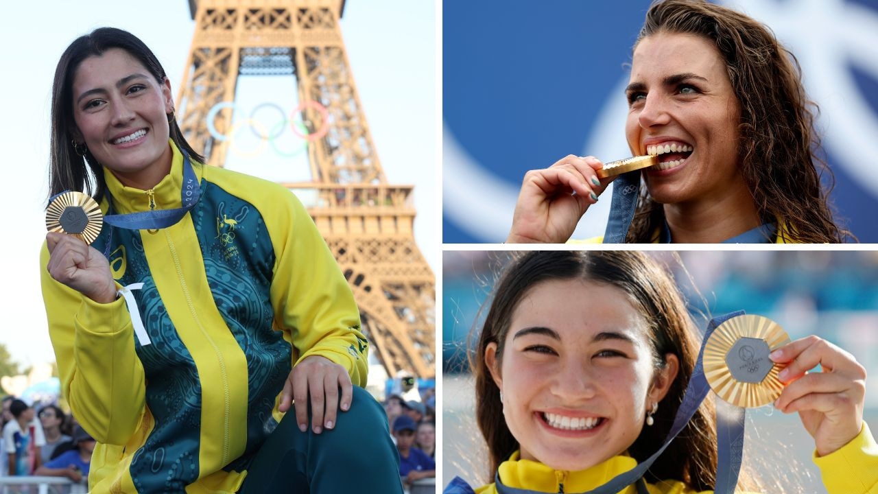 Australia's gold medal tally in Paris has been boosted by new sports. Pictures: NCA, Getty, AFP