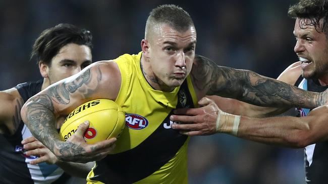 Dustin Martin’s value has continued to rise in 2017. Picture Sarah Reed