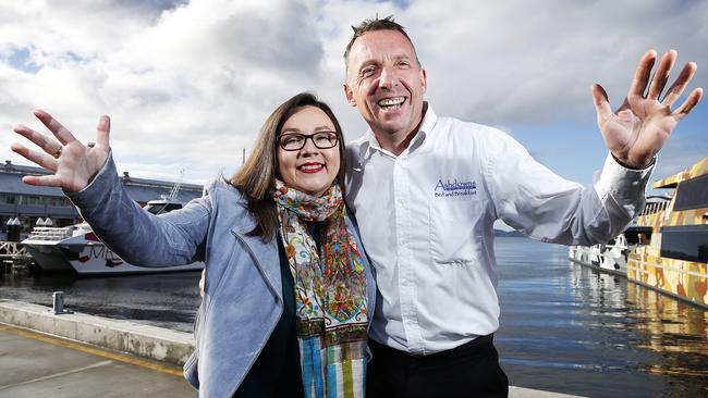 Owners of Asdowns of Dover Bed and Breakfast, Lorraine and Gary Ashdown are excited after Tourism Tasmania's Make Yourself at Home campaign launch.  Picture: Zak Simmonds