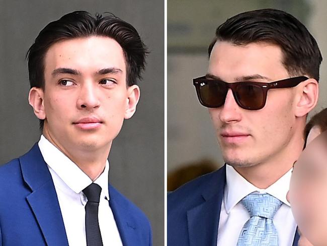 Charlie Tianma He, 22 of Runcorn, and Tyler Phillip Sullivan, 21 of Drewvale, are on trial in the Brisbane District Court for rape. Picture: John Gass