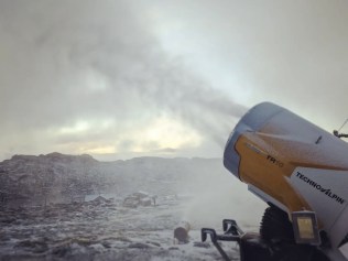 Ben Lomond Alpine Resort have brought in the snow guns ready for the snow season. Photo: Instagram