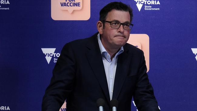 Premier Daniel Andrews must resign. Picture: Luis Ascui