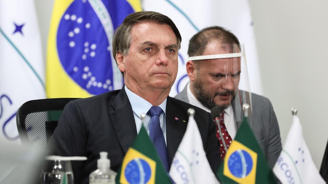 Jair Bolsonaro has faced heated global criticism for his response to the pandemic. Picture: Marcos Correa/AFP