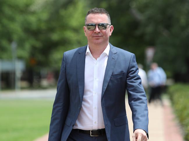 Alan Kirkland arriving at the royal commission report release in Canberra. Picture: Kym Smith