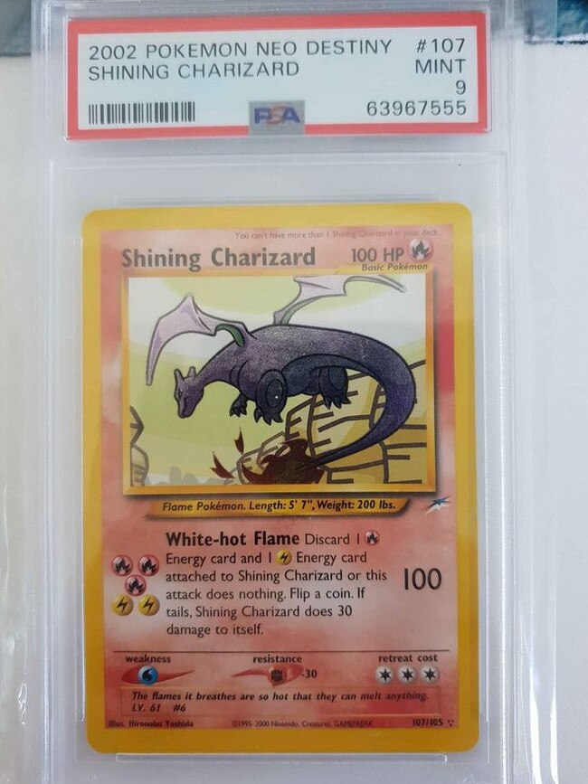 A currently advertised rare Pokemon card valued at $3000. Picture: Facebook