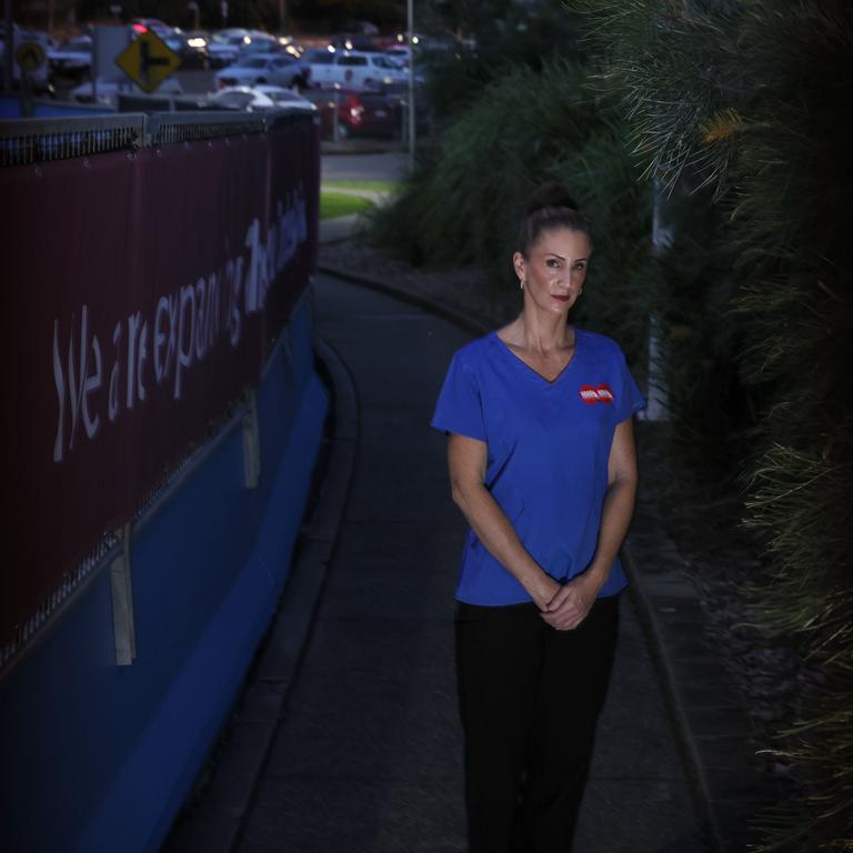 Kara Thomas says Queensland hospitals are not doing enough to protect their staff. Photo: Steve Pohlner