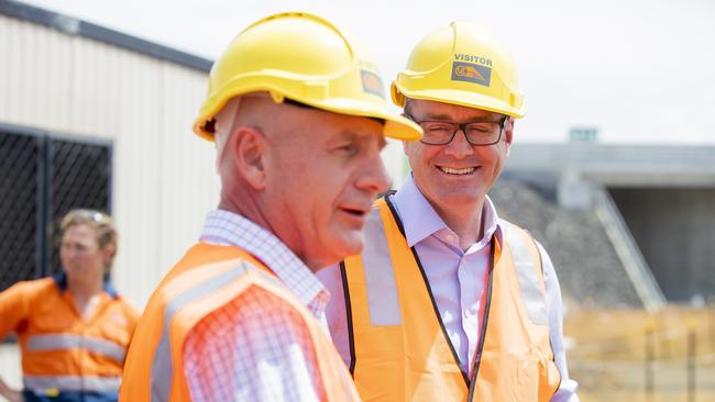 Premier Peter Gutwein and Michael Ferguson. Picture: RICHARD JUPE