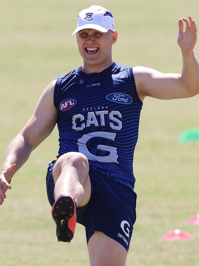 Gary Ablett of the Cats back at training. Picture: Michael Klein.