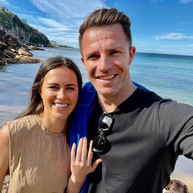 Mason and Liubinskas announced their engagement in 2021. Picture: Instagram