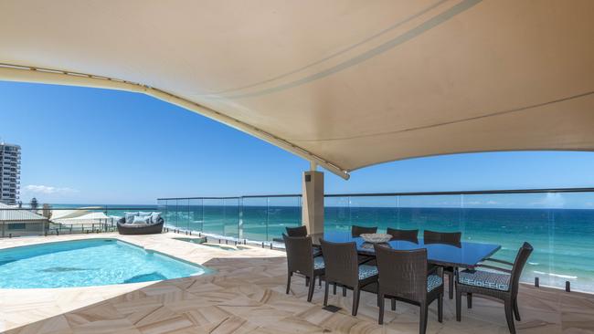 The Ocean Isles penthouse at Main Beach which sold for 5.75 million dollars.