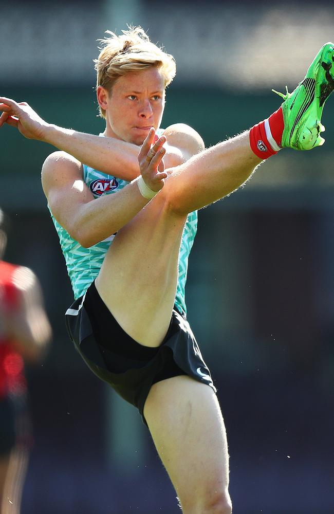 Isaac Heeney at Sydney training on Thursday. Picture: Brett Costello