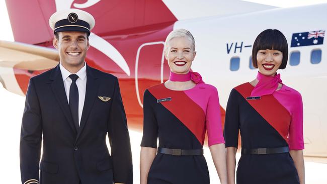 Qantas unveils new pilot's uniform by designer Martin Grant. Pic: Supplied by Qantas