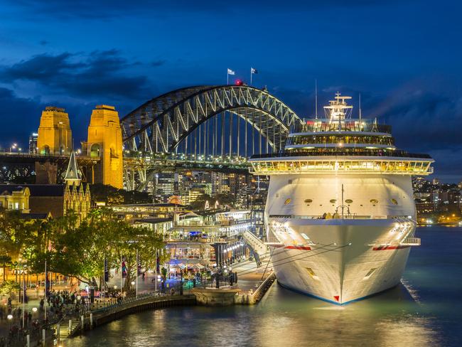 Sydney’s glittering cruise ship terminal provides a stark difference.