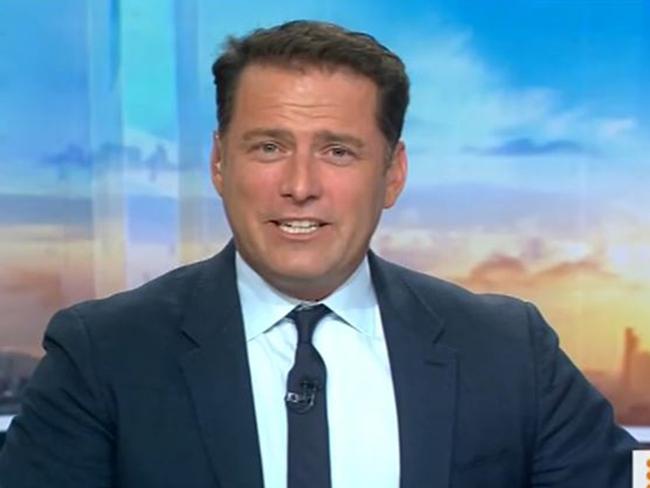 Karl Stefanovic thanks Lisa Wilkinson for her 10 years as co-host on The Today Show. Picture: Today