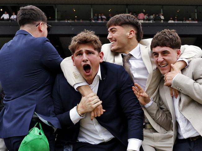 DAILY TELEGRAPH - 2/11/24Golden Eagle Day at Rosehill racecourse today. Punters enjoy a big day of racing in Western Sydney.  Picture: Sam Ruttyn