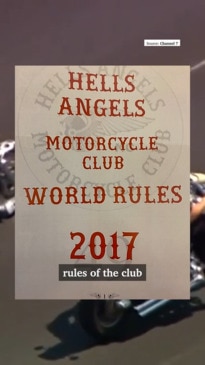 Read the bikie rule book for Hells Angels members